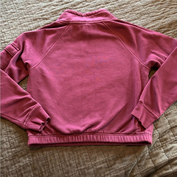 Champion Maroon Quarterzip Pullover Sweatshirt - Picture 5 of 5